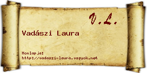 Vadászi Laura névjegykártya